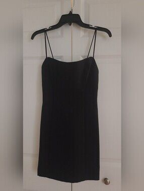 Caché Black LBD Size Small with Criss Cross Detailing on Back 💌 Open to Offers
